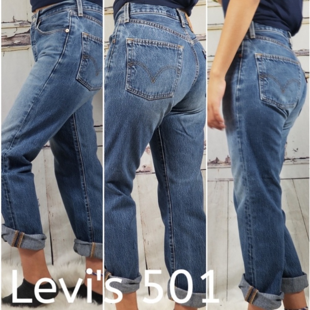 Levi's 501 high rise mom-boyfriend jeans